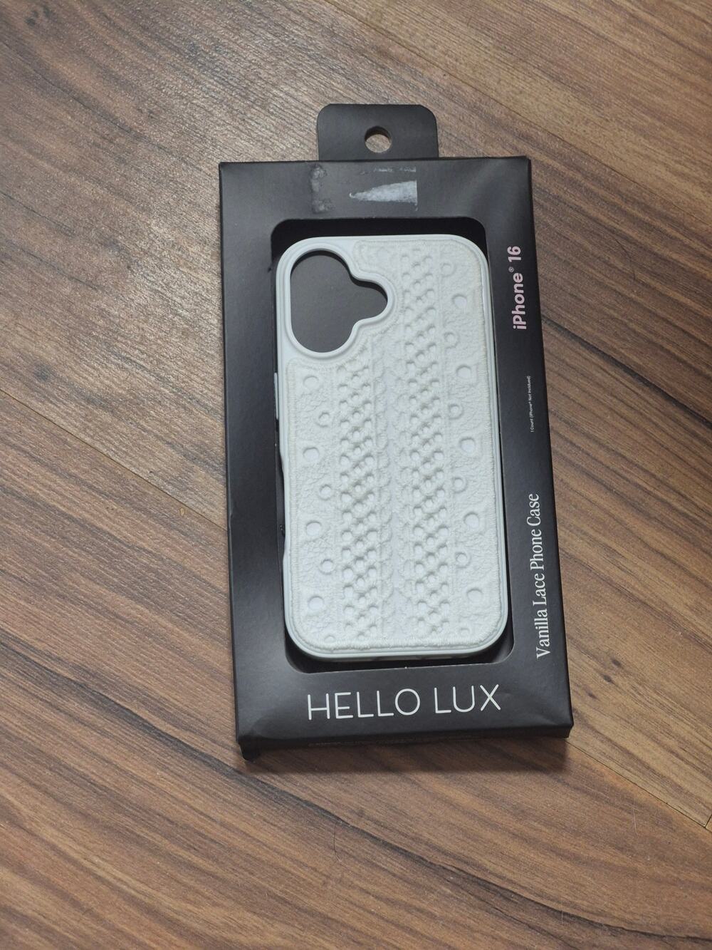 iphone 16 hello lux case White Vanilla Lace Phone Case s13